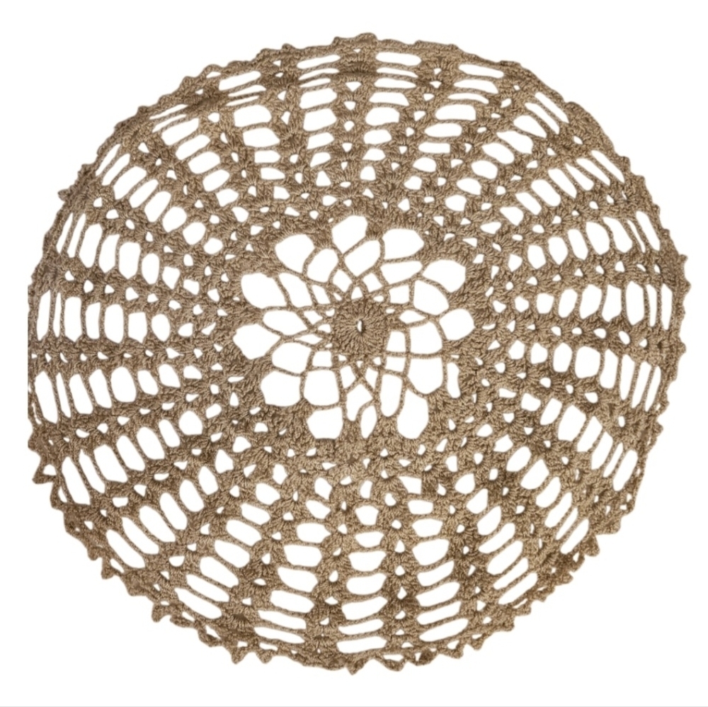 Handmade Crochet Lace Doily Table Mat Mandala Dreamcatcher Shaped Vintage Decor